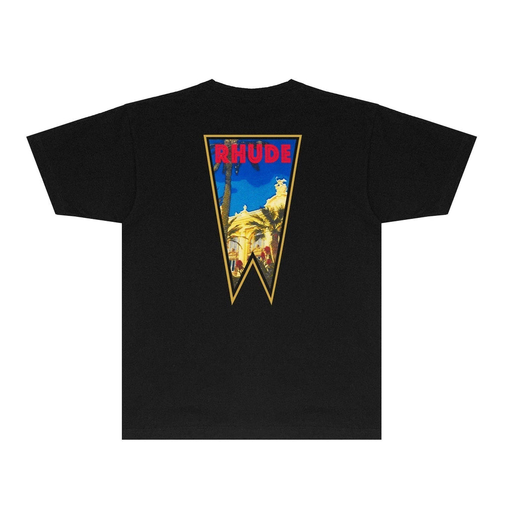 Rhude T-shirts Printed Trendy Pure Cotton