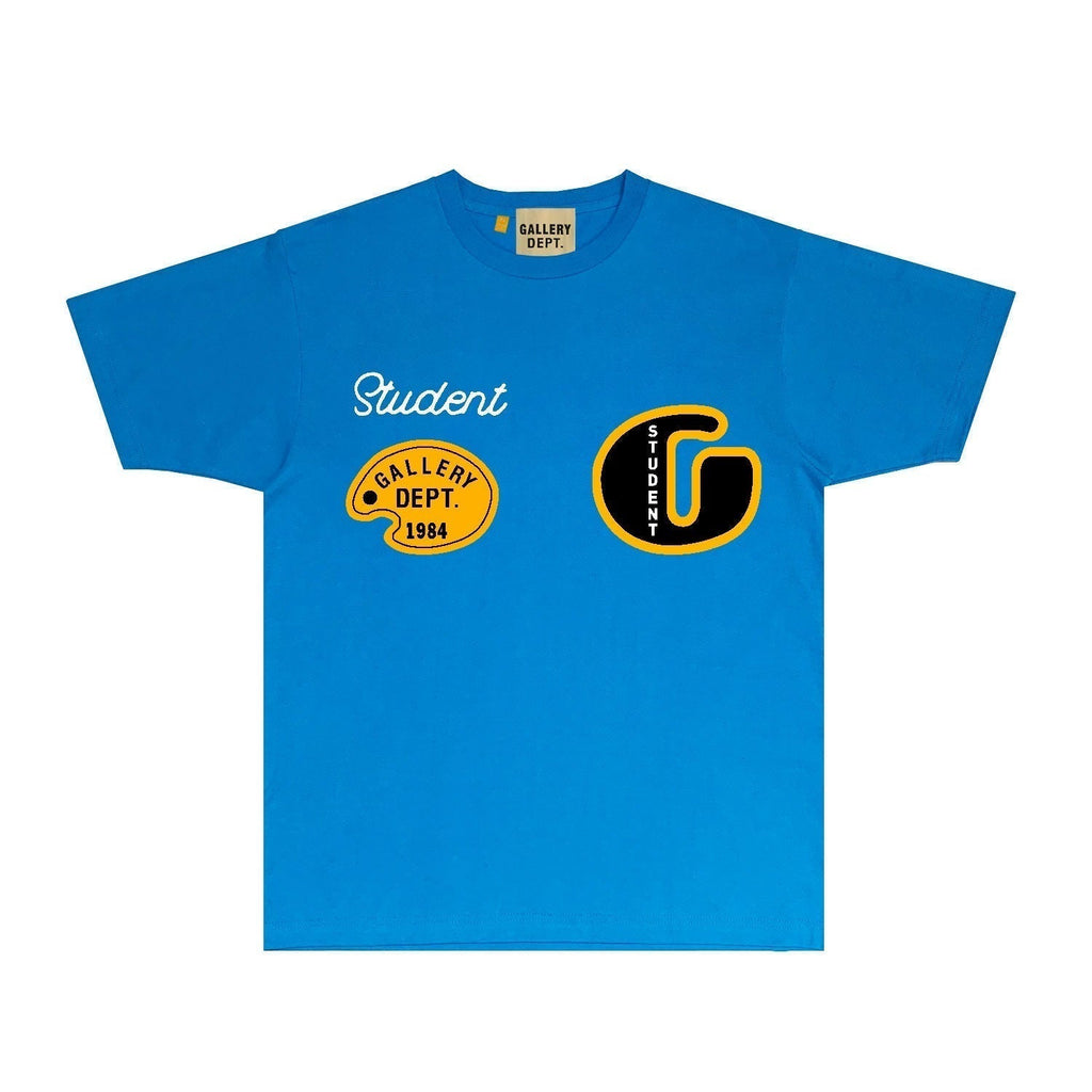 Gallery Dept T Shirt Retro Printed Loose Short-Sleeved Shirt